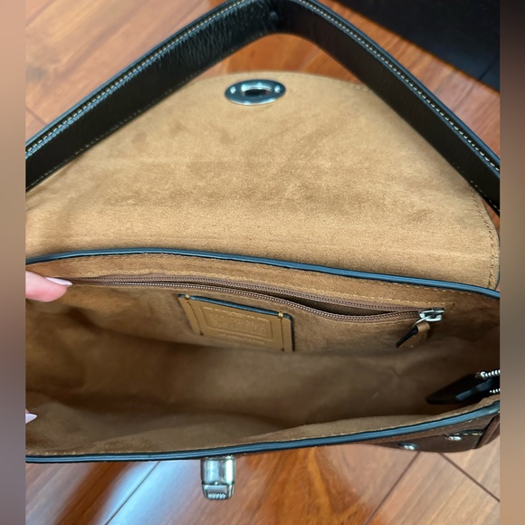 Coach Black Leather Shoulder Bag - Picture 5 of 5